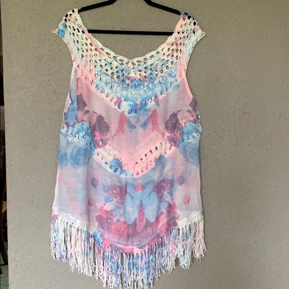Watercolored pastel cover-up